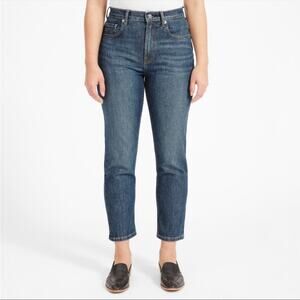 Everlane The Cheeky Crop Jean in Faded Indigo Wash Women's 28